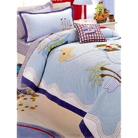 Pirates Cove  Full   Queen Quilt with 2 Shams