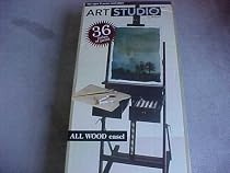 48 Piece Adjustable Wood Art Easel&Paint Set - Art Studio by Battat