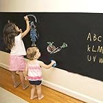 壁 に 貼って はがせる 黒板（ブラックボード）ウォール ステッカー 2M×45ｃｍ 4色 5本入 チョーク付き【little Monster】