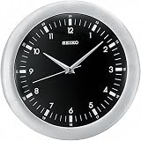 Seiko Wall Clock Silver-Tone Metallic Case