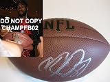CALVIN JOHNSON,DETROIT LIONS,GEORGIA TECH,YELLOW JACKETS,SIGNED,AUTOGRAPHED,NFL FOOTBALL, WITH PROOF + COA