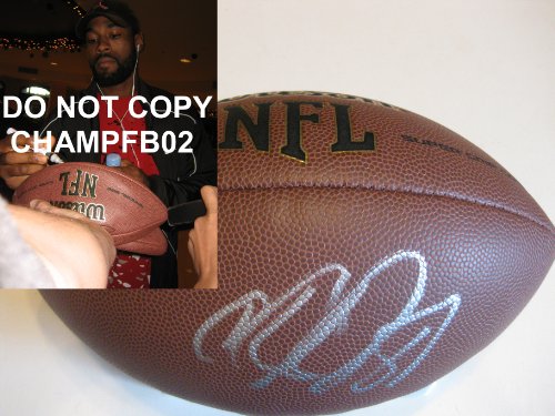 CALVIN JOHNSON,DETROIT LIONS,GEORGIA TECH,YELLOW JACKETS,SIGNED,AUTOGRAPHED,NFL FOOTBALL, WITH PROOF + COA