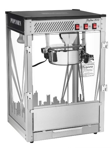 Great Northern Popcorn Stainless Steel Skyline 8 oz. Ounce Bar Style Commercial Popcorn Machine