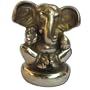 Hindu God Lord Ganesha Statue Handmade Brass Collectibles from India 3.5 x 3 x 2.25 inches