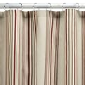 Home Stripe Shower Curtain - Red