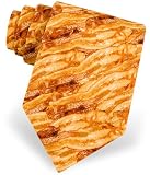 Smoked Bacon Novelty Tie - Men`s Microfiber Necktie