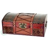 Pirate Treasure Chest with Leather X