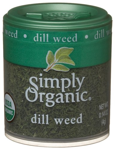 Simply Organic Dill Weed-mini, 0.14-Ounce Units (Pack of 6)