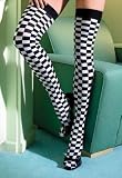 1st Fantasies Checkerboard Thigh High Stockings
