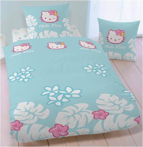 Childrens Toyshop  Küche & Haushalt : CTI 034996 Bettwäsche Hello Kitty Tropical 135 x 200 + 80 x 80 cm