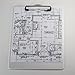 Officemate OIC Recycled Plastic Clipboard, Letter Size, Pearl (83047)