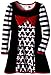 Disney Girls' Minnie Long Sleeve Printed Panne Dress