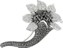 18K White Gold 7-1/5 ctw Diamond Brooch G-H-I,SI