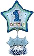 Creative Converting Balloon Centerpiece Kit, 1st Birthday Boy