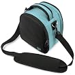 SumacLife Laurel Edition Red DSLR Camera Bag with Top Handle Rear Accessories Pocket and Adjustable Shoulder Strap for Panasonic Lumix Camera Models DMC-GX1 GF3 G3 GF2 GH2 G2 LX5 Panasonic Lumix DMC-ZS5 (Lumix DMC-TZ8)
