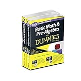 basic math and pre algebra learn and practice 2 book bundle with 1 year online access for dummies series by