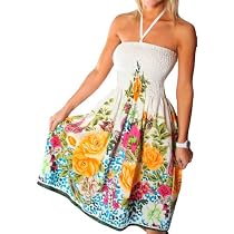 One-size-fits-all Tube Dress/Coverup - Leopard Rose (many colors)