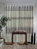 Grommet Maluspattern Faux Silk Curtain Panel_sx10-59 86