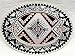 Silver Plated Aztec Diamondcut Copper Buckle