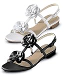 Newport News Leather flower sandal