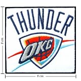 Oklahoma City Thunder Logo Embroidered Iron on Patches Free Shipping From Thailand