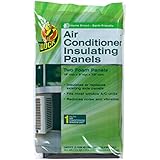 Duck Brand 1286294 Air Conditioner Foam Insulating Panels, 18-Inch x 9-Inch x 7/8-Inch Each, Pack of 2 Panels