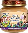Earth's Best Organic 2nd Fruit & Whole Grain Combo (Plum, Banana, Brown Rice), 4 Ounce Jars (Pack of 12)