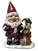 OTC Santa Gnome w/Squirrel Elf Christmas Statue Yard Decor
