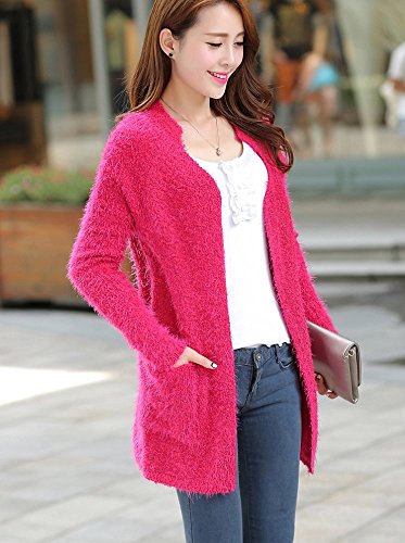 formanism セレカジ シンプル モヘア ロングカーディガン レディース