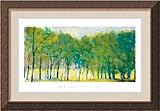 Soft Green Grove Framed Art Print by Ken Elliott, 51.26 in. x 35.51 in. Framed