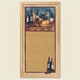 Cork Bulletin Board ~ Wine and Cheese corkboard ~ new vertical style ~ code 252