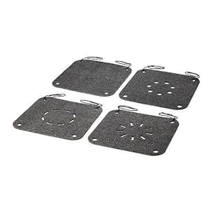 IKEA NEDDA -Stuhlkissen verschiedene Muster grau - 34x34 cm: Amazon.de ...
