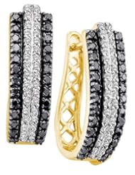 1.03CTW DIAMOND LADIES FASHION HOOPS