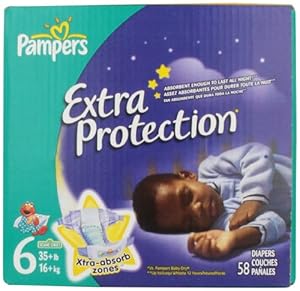 Amazon.com: Pampers Extra Protection Diapers Size 6 Super Pack 58 Count