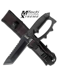 Sports: MX-8067. FULL TANG KNUCKLE HANDLE TACTICAL COMBAT FIGHTER KNIFE Full Tang Knuckle Handle Tactical Combat Fighter Knife With Sheath. 12 Inch overall fixed blade knife. 4.5MM Thick stainless steel black finish blade. Features G10 handle and the glass breaker at the end of the handle. KNIFE fixed blade knife hunting sharp edge steel - dixedsteell