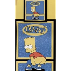 Bettw�sche the simpsons Biber/Flanell Bart nude 135x200+80x80cm
