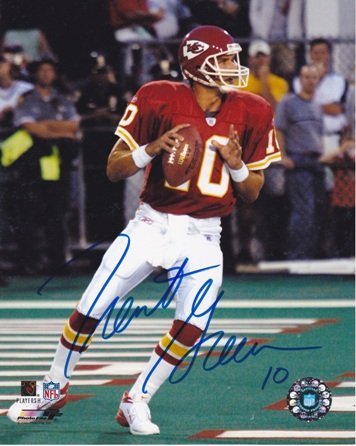 Trent Green Autographed Kansas City Chiefs 8x10 Photo