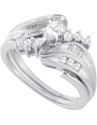 0.53CTW DIAMOND MARQUISE CENTER BRIDAL SET