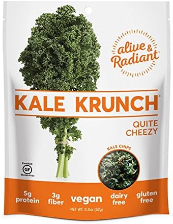 Alive &amp; Radiant Kale Krunch Chips (Quite Cheezy, 12 Pack)