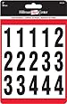 The Hillman Group 842284 Numbers Kit, Black/White, 2-Inch