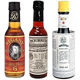 Bitters "Triple Play" Variety 3-Pack: Angostura, Peychauds and Regans