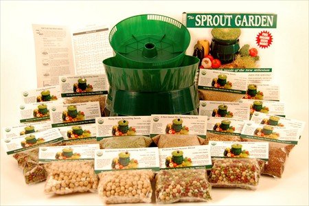 Deluxe Sprouting Starter Kit w  12 Lbs. Of Certified Organic Sprouting Seed Assortment -... by Living Whole Foods