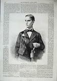 1863 Portrait Majesty George King Greeks Antique Print