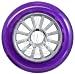 YAK Scooter Wheel Purple-Silver 100mm