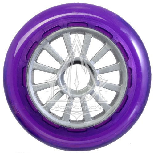 YAK Scooter Wheel Purple-Silver 100mm