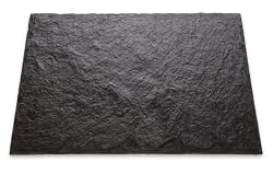 J.K. Adams VSR-1612 16-Inch by 12-Inch Square Charcoal Slate Cheese Tray