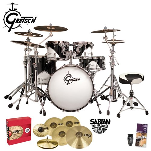 Gretsch Renown 57 Motor City Black EN57E825MCO 5Piece Shell Pack