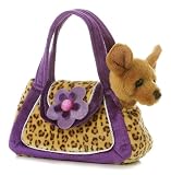 doggie carrier purses-Aurora Plush Fancy Leopard FancyPal - 12