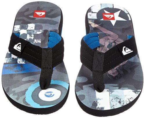 Quiksilver Men's Quilted Cush Black/Grey/Blue Sandal KRMSL173-BGUS 10 UK, 44 EU