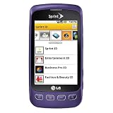Lg Optimus S Android 2.2 Sprint Phone Purple